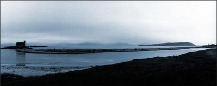 Irland, Kerry, Ballinskelligs Point, Blick auf Horse Island